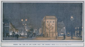 Där livets strömmar passerar förbi Marble Arch