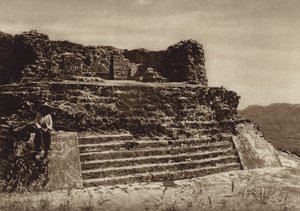 Mexiko: Tepoztlan, El Tepoztecatl tempelruin (s/v foto)