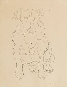 Nancy Morris tjurhund av Cedric Morris