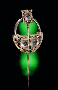 Ringformad brosch, Ardagh Hoard, Reerasta, County Limerick, vikingatiden (förgylld silver) av Celtic