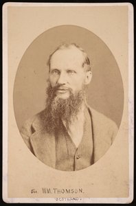 Porträtt av Sir William Thomson, 1:e baron Kelvin 1824-1907, 1876. av Centennial Photographic Company