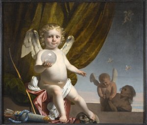 Amor Holding a Glass Orb, 1650-1660