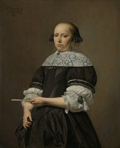 Porträtt av Elisabeth van Kessel, 1671 av Cesar Boetius van Everdingen