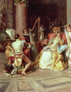 Galileo vid Isabellas hov, detalj, 1878