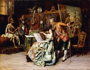 I konstnärens studio, 1872