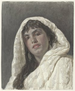 Byst av en orientalisk kvinna