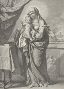 Jungfru och barn, 1800-talet av Cesare Ferreri