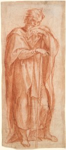 Eleazar, studera för en fresk i Sixtinska kapellet, Santa Maria Maggiore, Rom