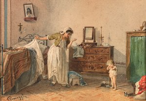 Tillrättavisning, 1800-talet. av Cesare Provaggi