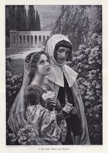 Dante och Beatrice (gravyr)