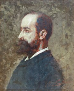 Porträtt av Ambrogio Raffele av Cesare Tallone