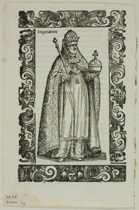 Blad från Habiti antichi e moderni, tallrik 92 från Woodcuts from Books of the XVI Century