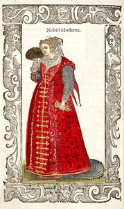 Noble Moderne. Från: De gli habiti antichi et moderni, 1598