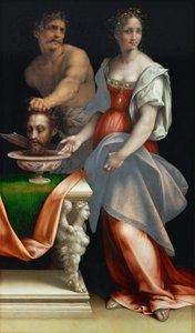 Salome med Johannes Döparens huvud - Cesare da Sesto (1477-1523). Olja på trä, ca 1512-1516. Mått: 136,5x79,6 cm. Konsthistoriska museet, Vienne
