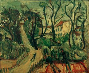 Kap Soutine, landskap med hus av Chaim Soutine