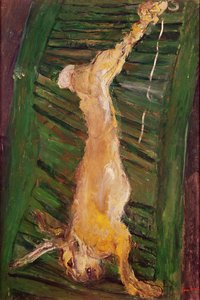 Hare på en grön bländare, ca 1924-25 av Chaim Soutine
