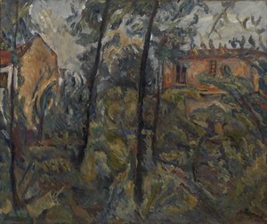 Landskap med hus, ca. 1918 av Chaim Soutine