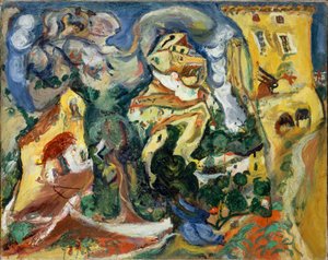 The Village, ca 1923. av Chaim Soutine