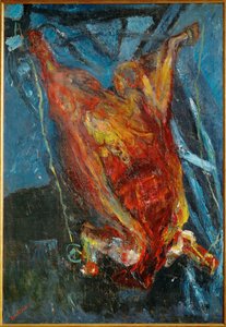 Slaktad oxe, ca 1925 (målning på duk) av Chaim Soutine