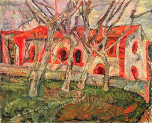 Röda kyrkan av Chaim Soutine