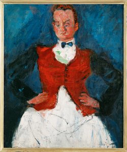 Hovmästaren, ca 1927 (målning på duk) av Chaim Soutine