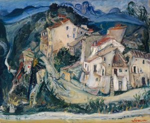 Utsikt över Cagnes, ca 1924-25