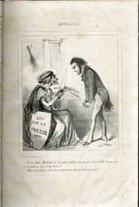 Illustration av Cham (1819-1879) i Le Charivari av Amédée de Noé