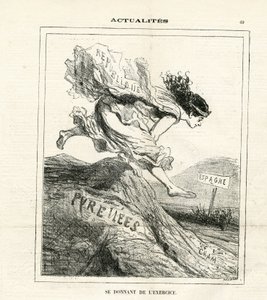 Illustration av Cham (1819-1879) i Le Charivari av Amédée de Noé