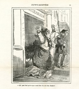 Illustration av Cham (1819-1879) i The Charivari av Amédée de Noé