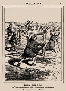 Våldsam! Turkarna köpte flera verk på impressionistutställningen..., 1877.
