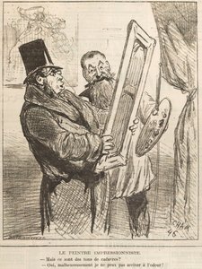 Den impressionistiska målaren: Men dessa är liktoner..., 1877.