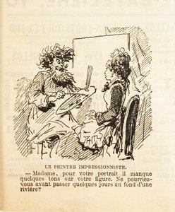 Fru, för ditt porträtt saknas några toner i ditt ansikte..., 1877.