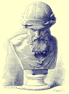 Platon, illustration från Victor Duruys "History of Rome", publicerad 1884 (digitalt förbättrad bild) av Chapuis