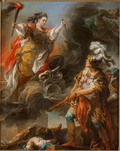 Mme (olja på duk) av Charles-Amedee-Philippe van Loo