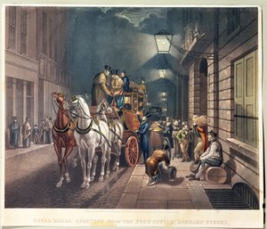 Royal Mails med start från postkontoret, Lombard Street av Charles Hunt