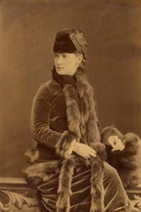 Marie Pavlovna Romanova - Storhertiginnan Maria Pavlovna av Ryssland (1854-1920), av Bergamasco, Charles (Karl) (1830-1896). Albumin Foto, c. 1880. Ryska statens film- och fotoarkiv, Krasnogorsk
