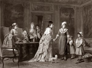 Besöket på slottet av Charles (after) Baugniet
