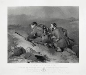 Att stjäla en mars, graverad av Edward Burton av Charles (after) Landseer