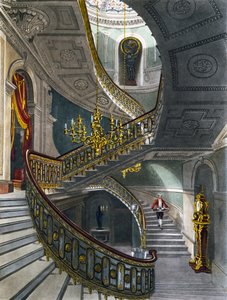 Trappan, gravyr av Richard Reeve efter ritning av Charles Wild, ur The History of the Royal Residences