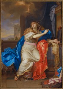 Sainte Madeleine repentante renonce a toutes les vanites de la vie - Den heliga Maria Magdalena avstår från alla livets njutningar ...