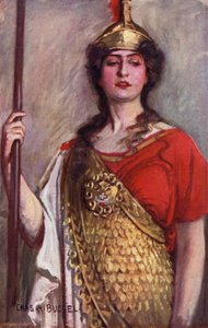 Pallas Athene, Miss Constance Collier (färg litho)