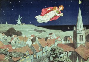 Affisch som annonserar den första produktionen av J.M. Barries "Peter Pan", Duke of York