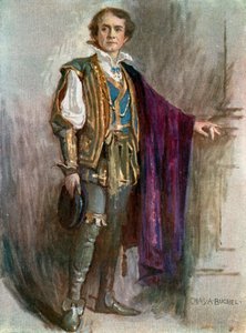 Tolfte natten: Orsino, Mr Robert Taber (färg litho)