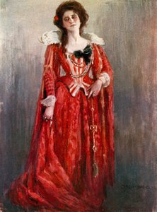 Tolfte natten: Grevinnan Olivia, Miss Maud Jeffries (färg litho) av Charles A. Buchel