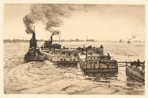 Kanalbåtar och bogserbåtar av Charles A. Platt