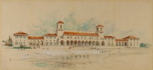 Huvudbyggnad, Richmond Beach Park, Staten Island av Charles Adams Platt
