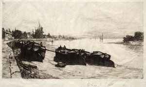 Mud Boats on Themsen, 1883.