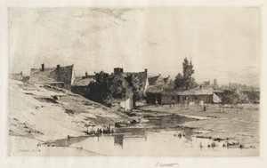 Gamla hus nära Brygge, 1884-1888.