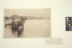 Passagerarbåtar på Seinen (bläck)