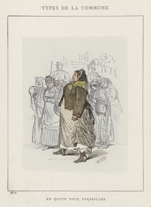 På väg till Versailles av Charles Albert d Arnoux Bertall